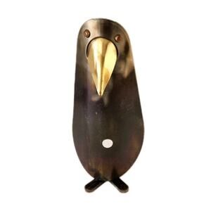 MCM Brutalist Penguin Sculpture Russ Anderson Studio Art Metal Figurine Vtg